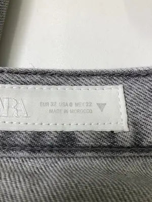 ZARA/ザラ/デニムパンツ/パンツ/グレー/USA 0