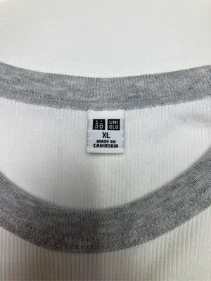 UNIQLO/ユニクロ/Tシャツ/カットソー/トップス/グレー/XL