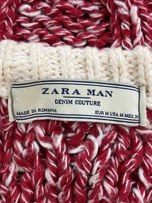 ZARA MAN/ザラマン/ニット/セーター/トップス/レッド/USA M