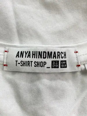 ANYA HINDMARCH/タンクトップ/トップス/ホワイト/XL