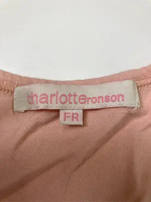 CHARLOTTE/タンクトップ/トップス/オレンジ/FR