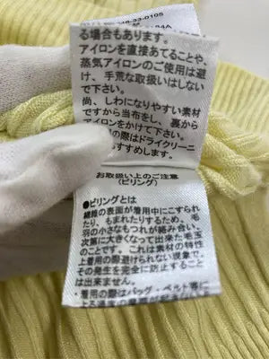 GLACIER/グラシア/ニット/セーター/トップス/イエロー/M