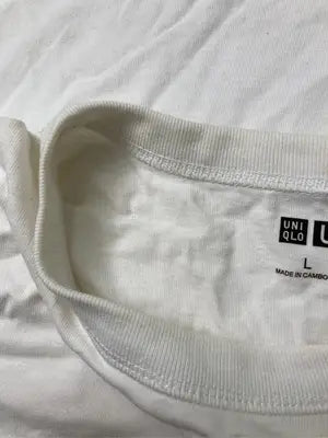 UNIQLO/ユニクロ/Tシャツ/カットソー/トップス/ホワイト/L