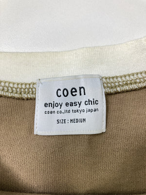 coen/コーエン/Tシャツ/カットソー/トップス/ブラウン/M