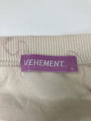 VEHEMENT/Tシャツ/カットソー/トップス/アイボリー/L