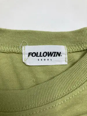 FOLLOWIN/フォロウィン/Tシャツ/カットソー/トップス/グリーン/FREE