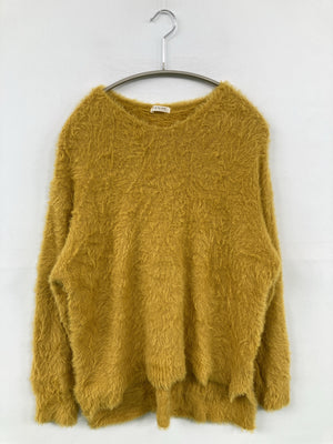 GLACIER/グラシア/ニット/セーター/トップス/イエロー/L