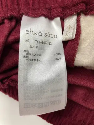 ehka sopo/エヘカソポ/ジャージ/トラックパンツ/パンツ/レッド/F