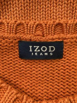 IZOD/アイゾッド/ニット/セーター/トップス/オレンジ/XL