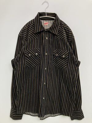 シャツ/ブラウス/トップス/ブラック/LL