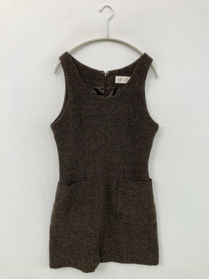 ENDIMANCHE/ジャンパースカート/ワンピース/ドレス/ブラウン/9AR