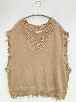 RafRaf/ラフラフ/ベスト/トップス/ベージュ/L