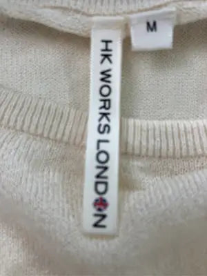 HK WORKS LONDON/エイチケーワークスロンドン/ニット/セーター/トップス/ベージュ/M