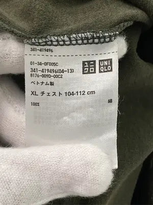 UNIQLO/ユニクロ/Tシャツ/カットソー/トップス/カーキ/XL