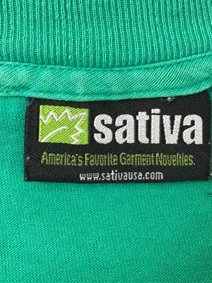 sativa/Tシャツ/カットソー/トップス/グリーン/XL