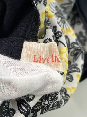 Live in comfort/Tシャツ/カットソー/トップス/イエロー/LL