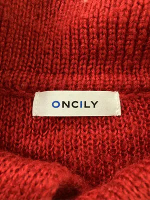 ONCILY/オンシェリー/ニット/セーター/トップス/レッド/L