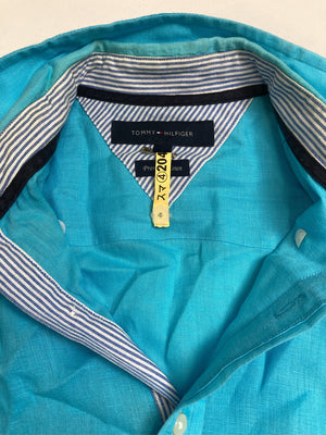 TOMMY HILFIGER/トミーヒルフィガー/シャツ/ブラウス/トップス/ブルー/L