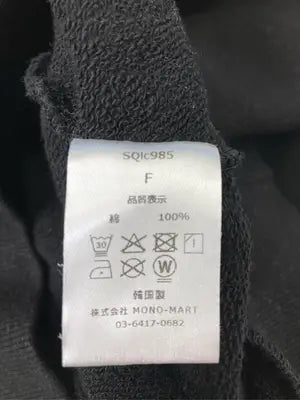 BASQUE/バスク/スウェット/トップス/ブラック/F