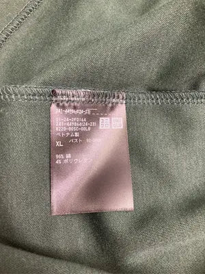 UNIQLO/ユニクロ/Tシャツ/カットソー/トップス/グリーン/XL