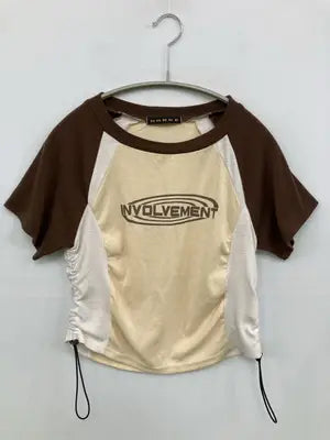 GORGE/ジョージ/Tシャツ/カットソー/トップス/ベージュ/F  バスト79～87　身長154～162