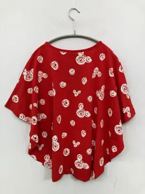 Disney/ディズニー/Tシャツ/カットソー/トップス/レッド/XL