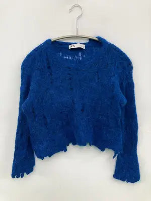 ZARA/ザラ/ニット/セーター/トップス/ブルー/EUR S/USA S/MEX 26