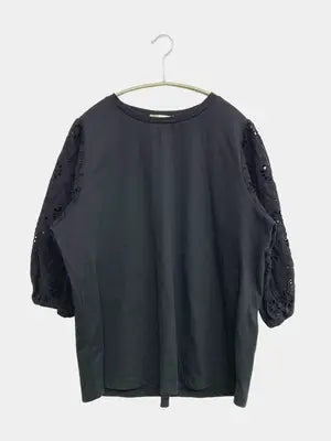 rejouir/Tシャツ/カットソー/トップス/ブラック/3L