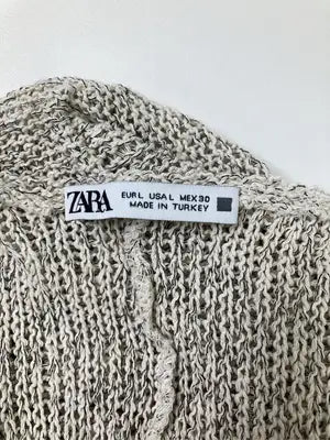 ZARA/ザラ/ノースリーブ/トップス/ベージュ/EUR L
