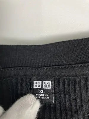 UNIQLO/ユニクロ/Tシャツ/カットソー/トップス/ブラック/XL