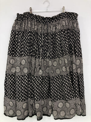 ミモレ/半端丈スカート/スカート/ブラック