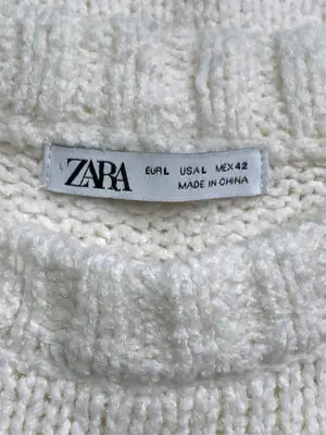 ZARA/ザラ/ニット/セーター/トップス/アイボリー/L