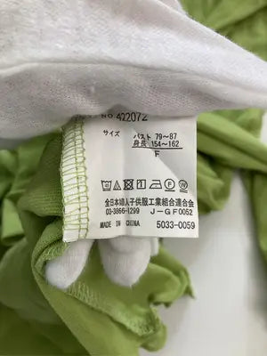 Tシャツ/カットソー/トップス/ライトグリーン/F