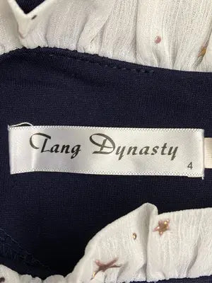 Lang Dynasty/ワンピース/ワンピース/ドレス/ネイビー/L
