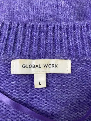 GLOBAL WORK/グローバルワーク/カーディガン/ボレロ/トップス/パープル/L