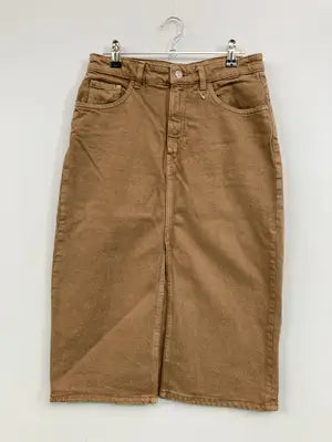 ZARA/ザラ/デニムスカート/スカート/ブラウン/EUR M/USA M/ MEX 28