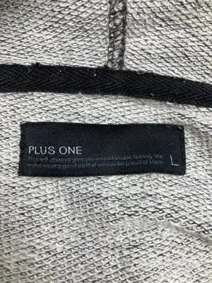 PLUS ONE/プラスワン/パーカー/トップス/グレー/L