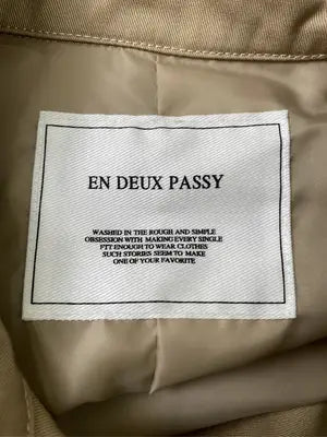 en deux passy/トレンチコート/ジャケット/アウター/ベージュ/L