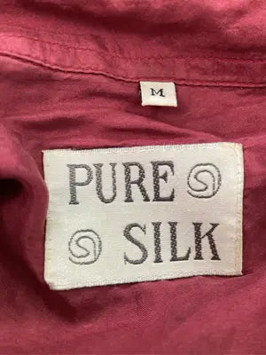 PURE SILK/シャツ/ブラウス/トップス/レッド/M