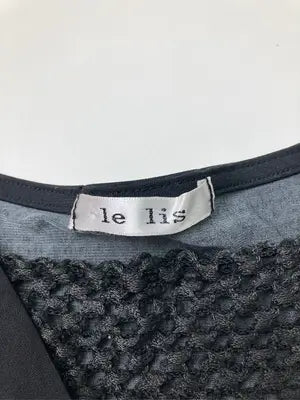 le lis/Tシャツ/カットソー/トップス/ブラック/M-L