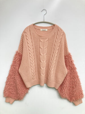 Emsexcite/エムズエキサイト/ニット/セーター/トップス/ピンク/M