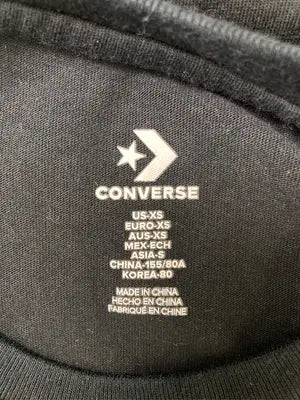 CONVERSE/コンバース/Tシャツ/カットソー/トップス/ブラック/S