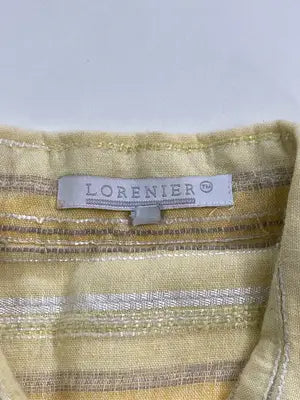 LORENIER/シャツ/ブラウス/トップス/イエロー/XL