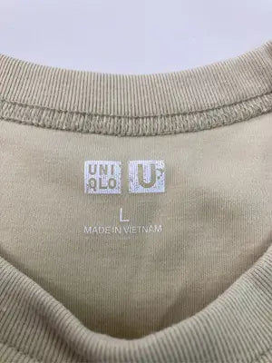 UNIQLO/ユニクロ/Tシャツ/カットソー/トップス/ベージュ/L