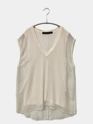 ZARA WOMAN/ザラウーマン/ノースリーブ/トップス/アイボリー/XS