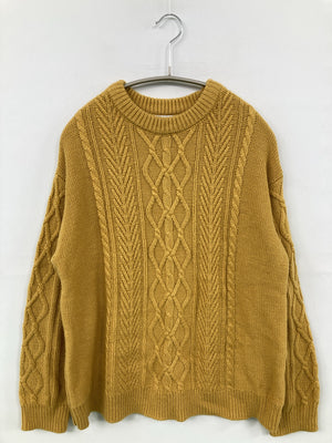 coen/コーエン/ニット/セーター/トップス/イエロー/FREE