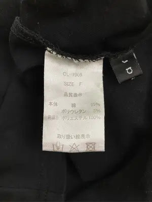 clear/クリア/Tシャツ/カットソー/トップス/ブラック/F