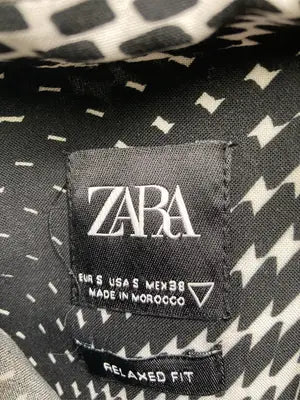 ZARA/ザラ/シャツ/ブラウス/トップス/ブラック/EUR S/USA S/MEX 38