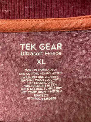 TEK GEAR/スウェット/トップス/レッド/XL