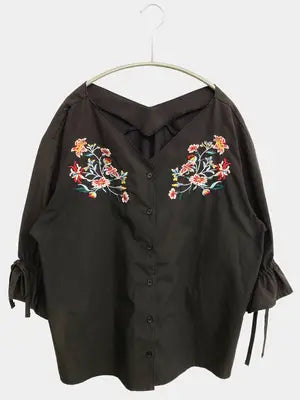 COLZA/コルザ/シャツ/ブラウス/トップス/ブラック/L